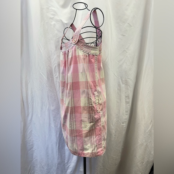 Vintage Juicy Couture pink plaid mini dress size 4 - Picture 9 of 12